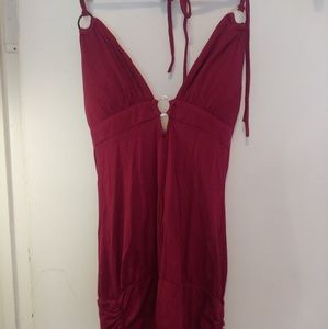 Maroon tunic tank top
